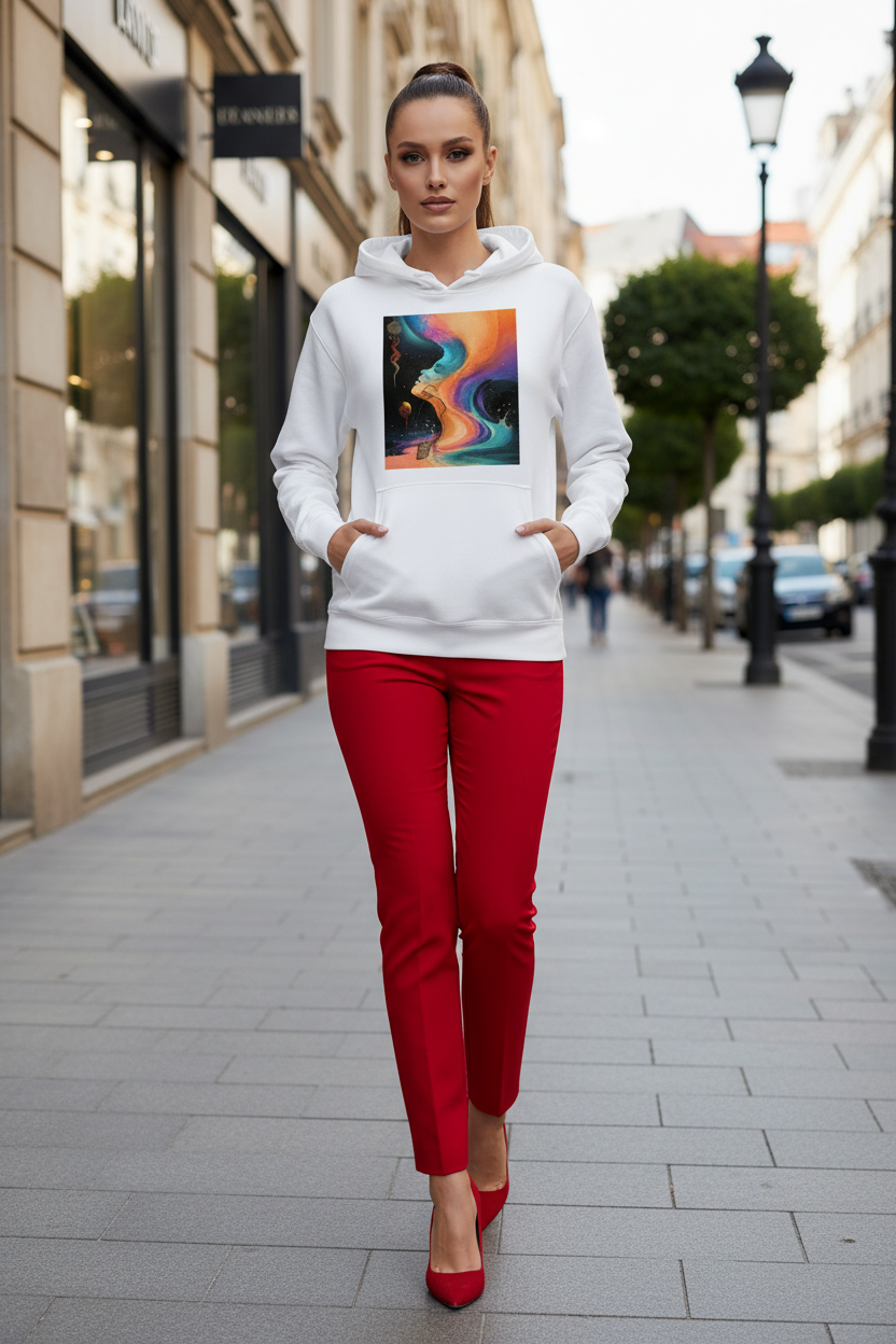Inner Harmony Abstract Art Hoodie