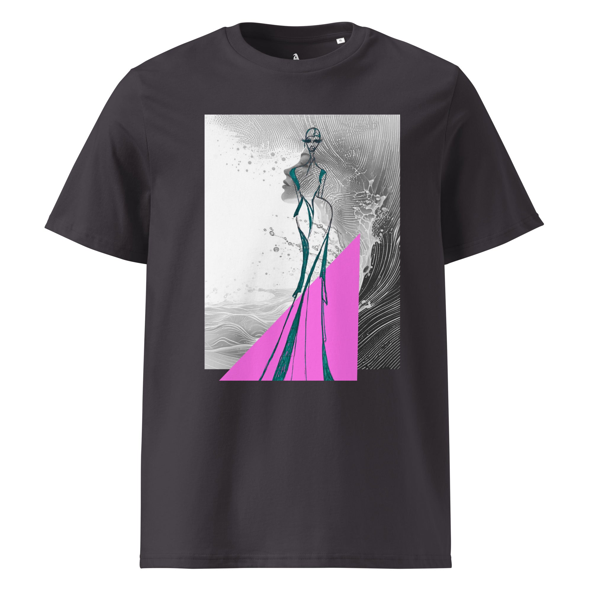 creative abstract clothing gold silhouette tee unisex
