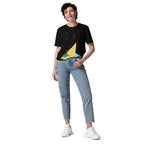 geometric fashion figure t-shirt artistic line drawing