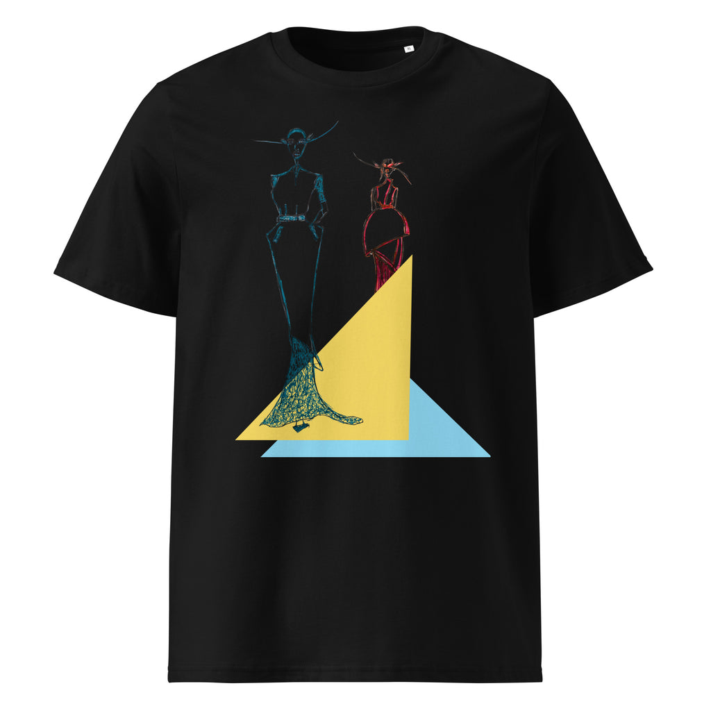 stylish line art tee avant garde fashion design