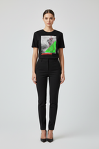 Crimson Patterned Muse Graphic T-shirt