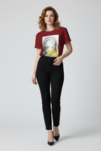Ethereal Wave Abstraktes Grafik-T-Shirt