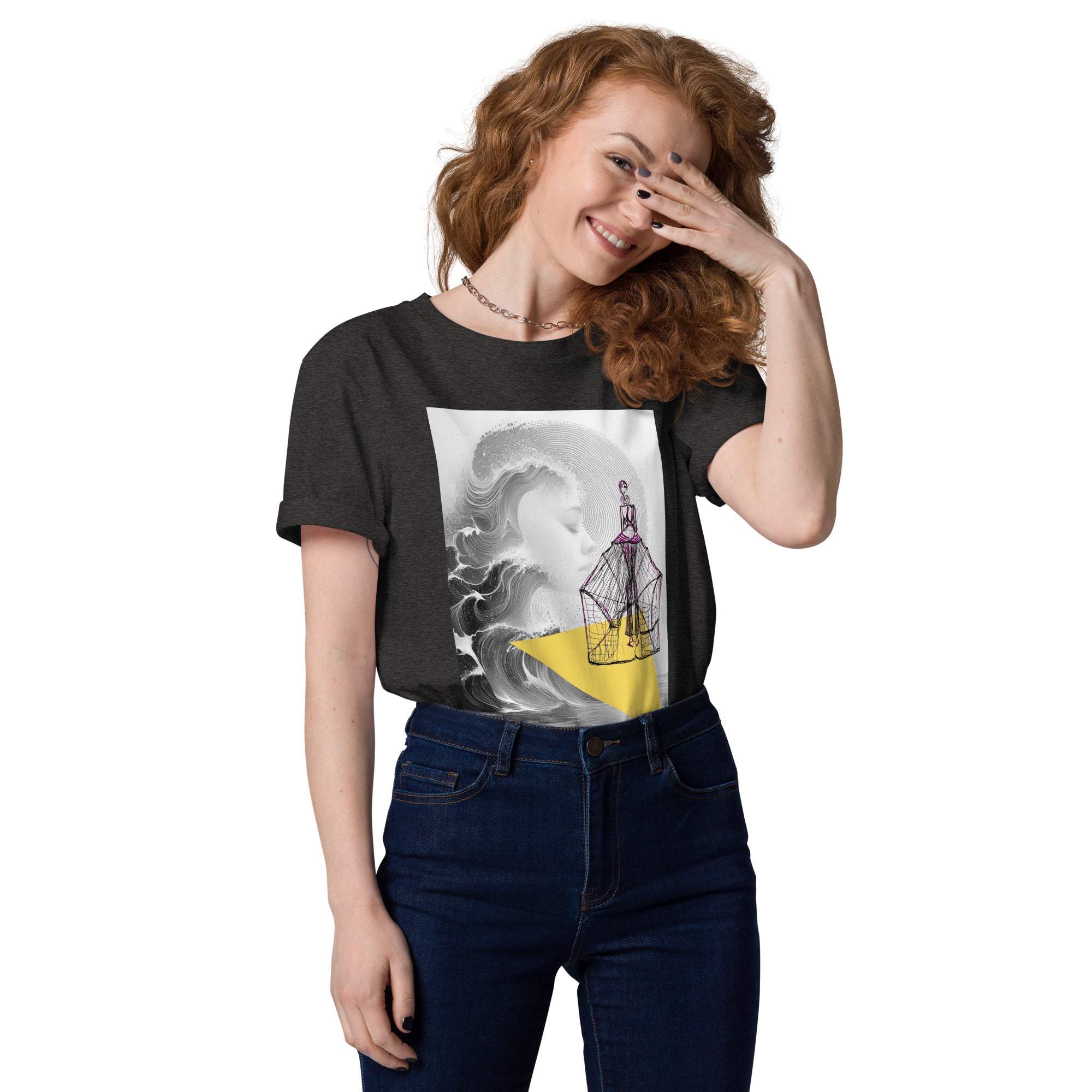 Premium cotton geometric design tee