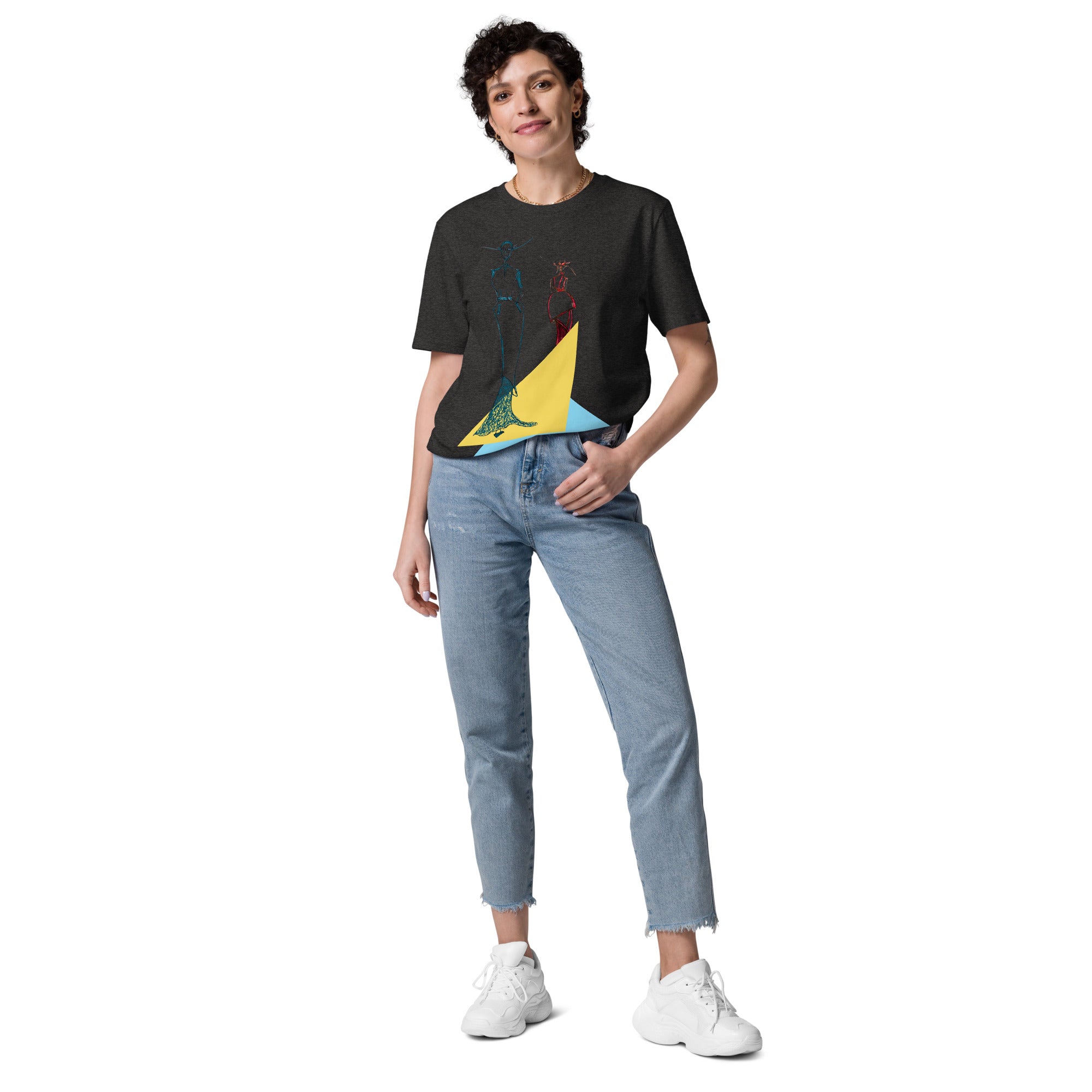 creative fashion sketch t-shirt geometric illustration