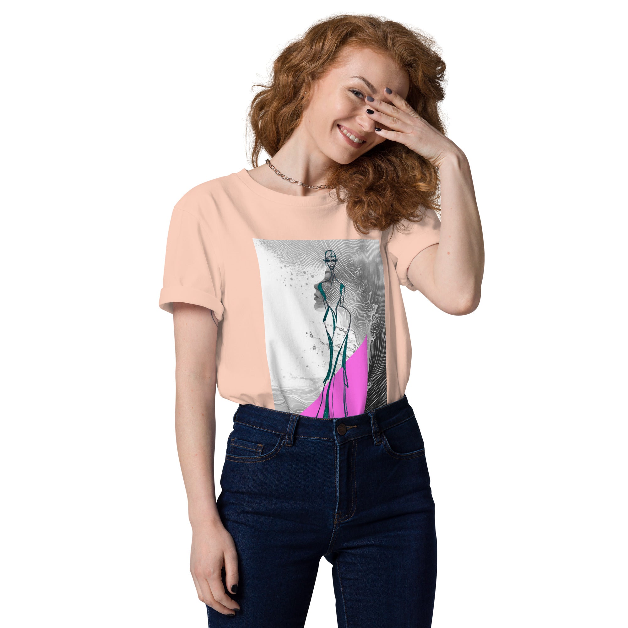 premium abstract graphic tee elegant fashion statement