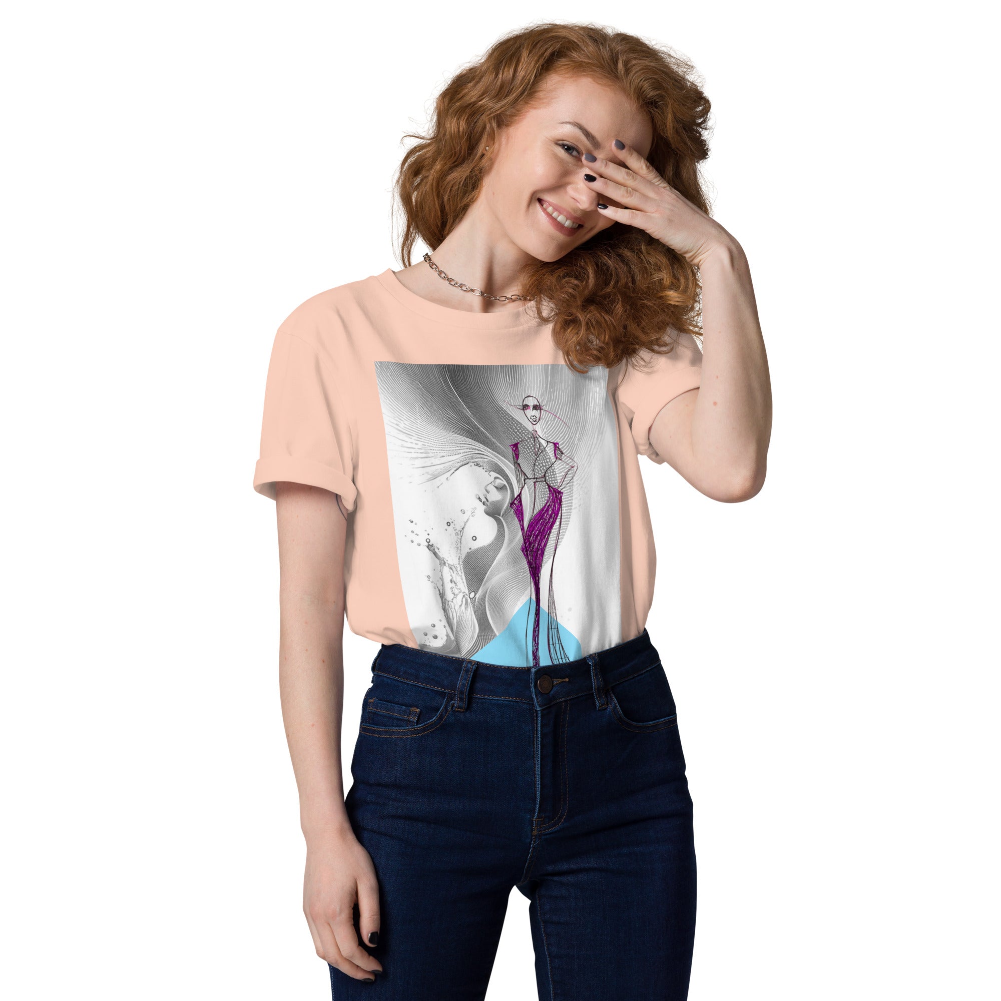 expressive clothing tee bold magenta fashion design