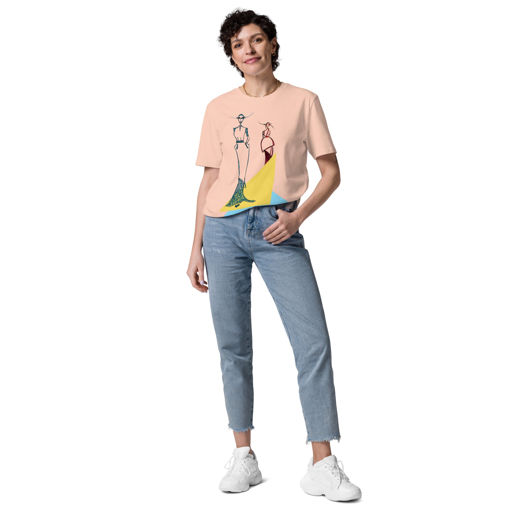 artistic streetwear tee minimalist sketch design