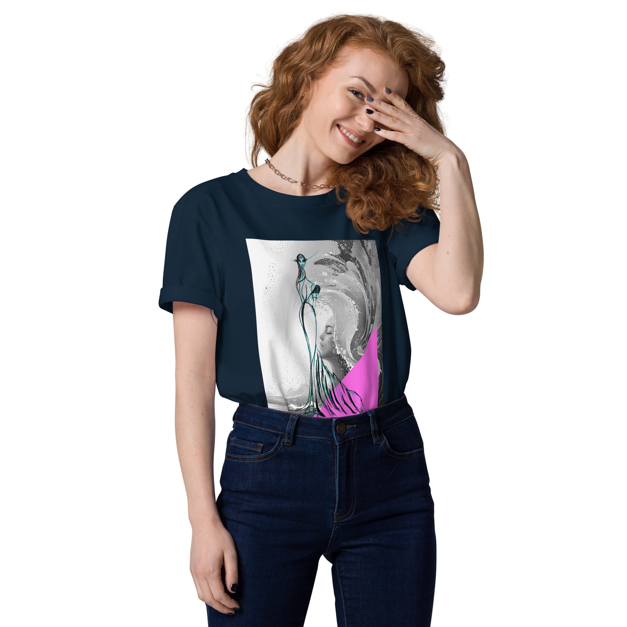 Creative artistic t-shirt ocean muse design