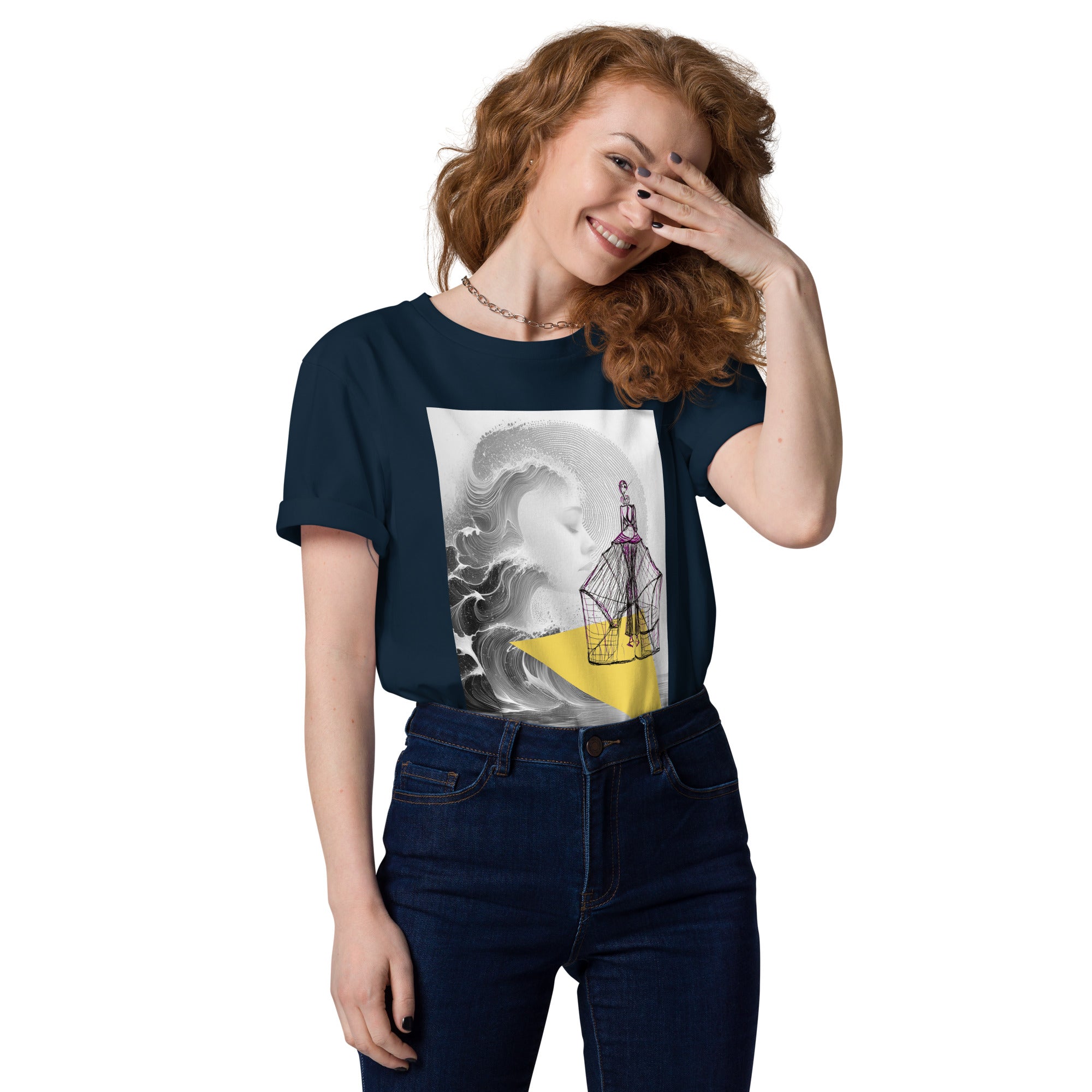 Urban outfit geometric t-shirt styling