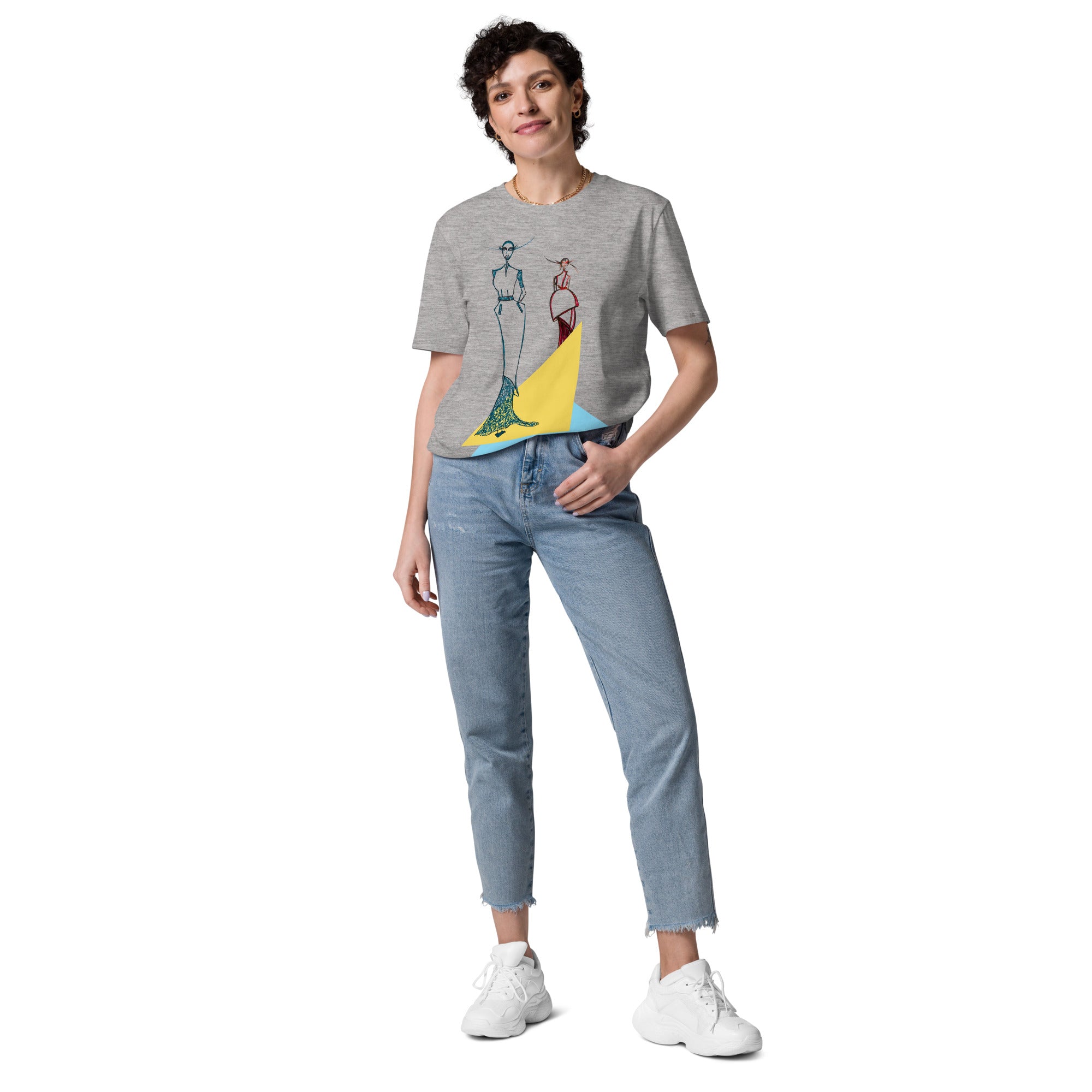 wearable art t-shirt minimalist fashion drawing