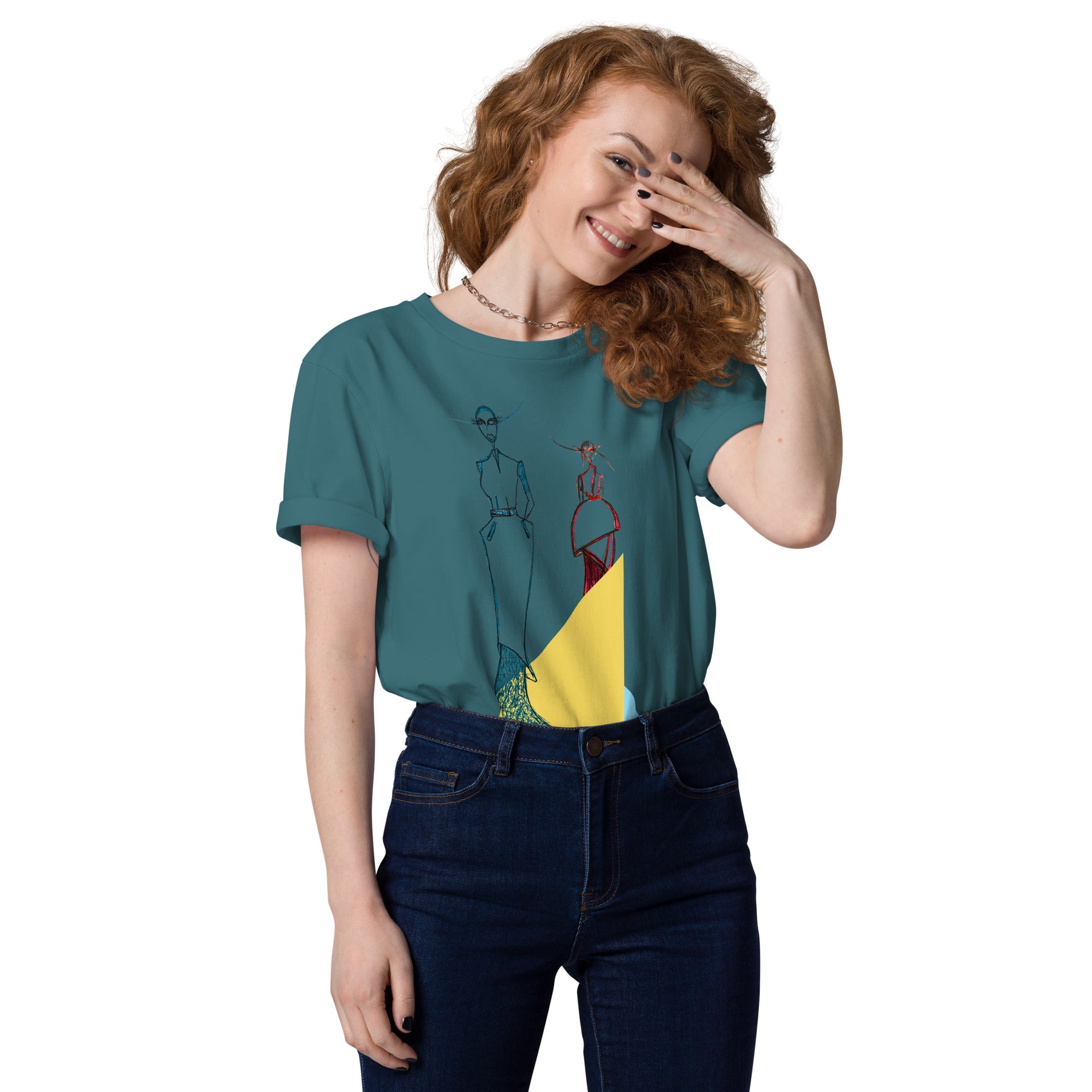 minimalist sketch t-shirt modern fashion art design