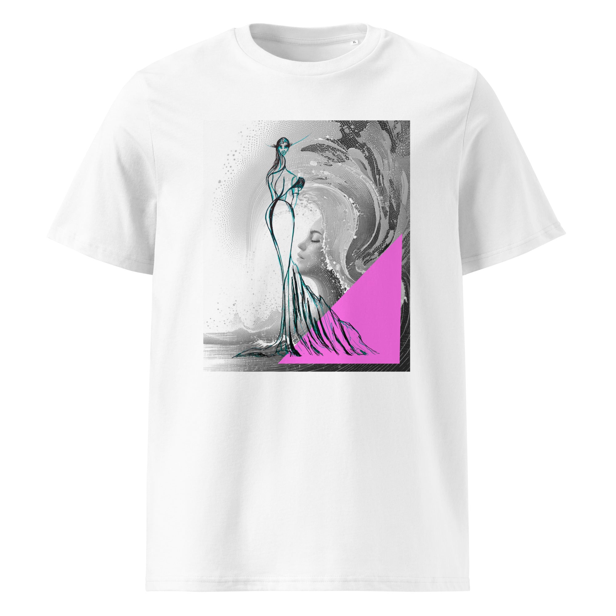 Streetwear outfit with ocean graphic t-shirt
