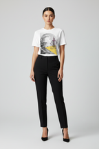 Ethereal Wave Abstraktes Grafik-T-Shirt