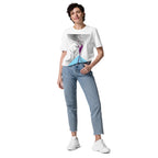 creative streetwear tee bold magenta line art