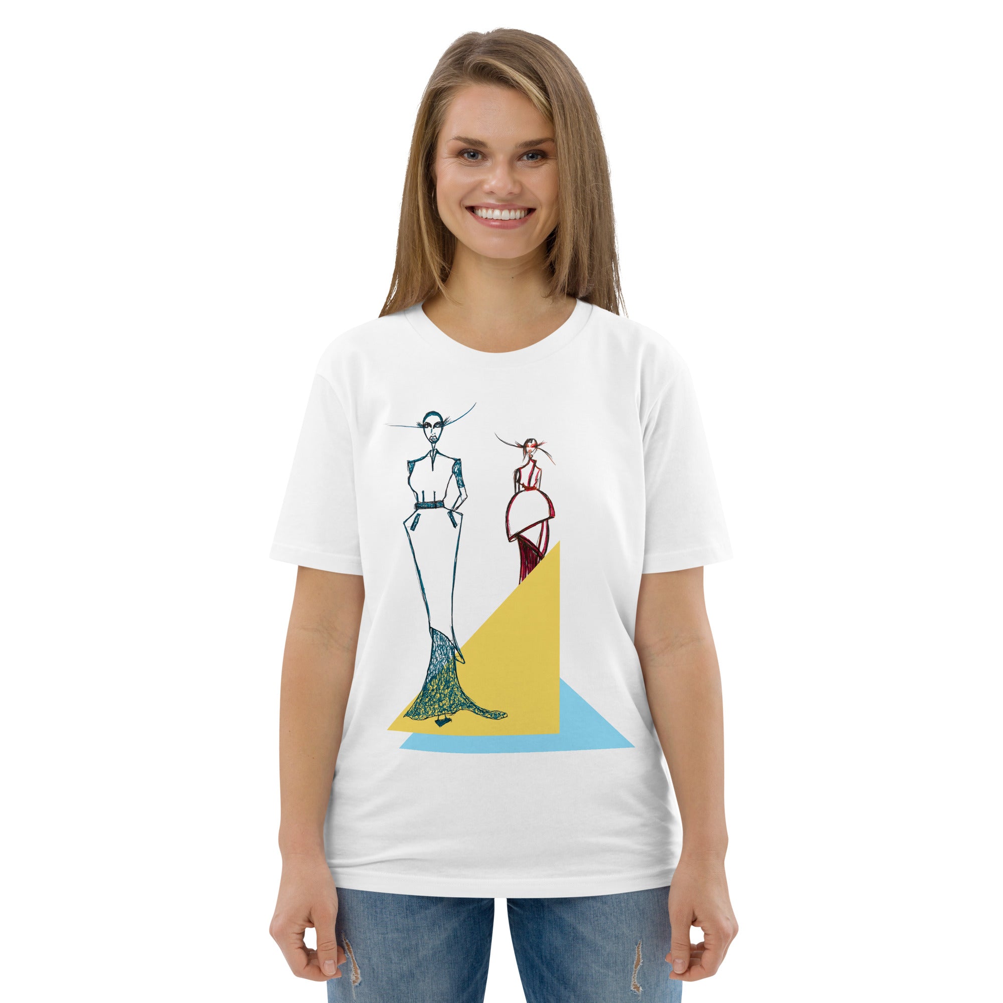 clean aesthetic tee modern fashion sketch art