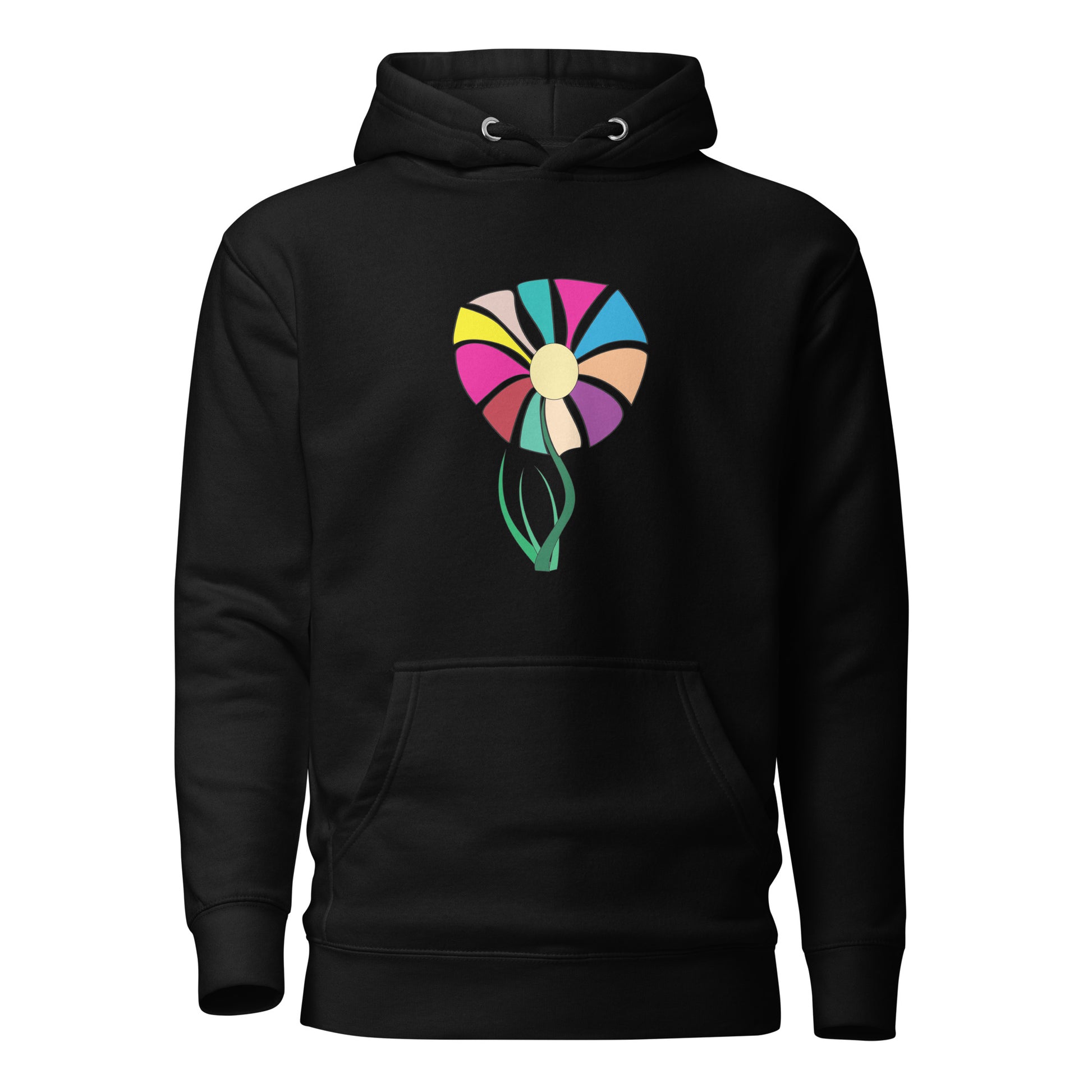 Flower Print Hoodie