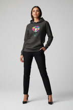 Schicker Hoodie mit Blumenmuster