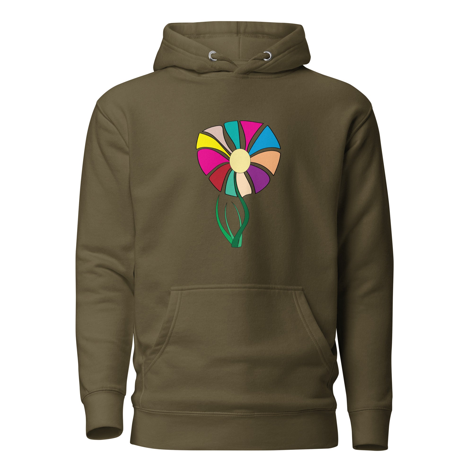 Floral-Print-hoodie 