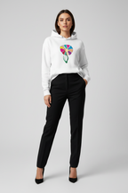 Schicker Hoodie mit Blumenmuster