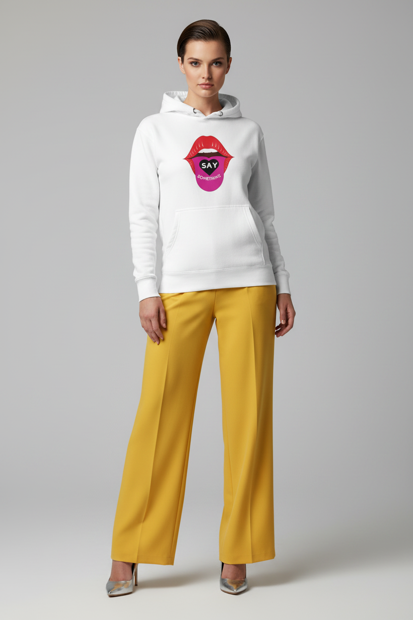 Say Something Female Hoodies