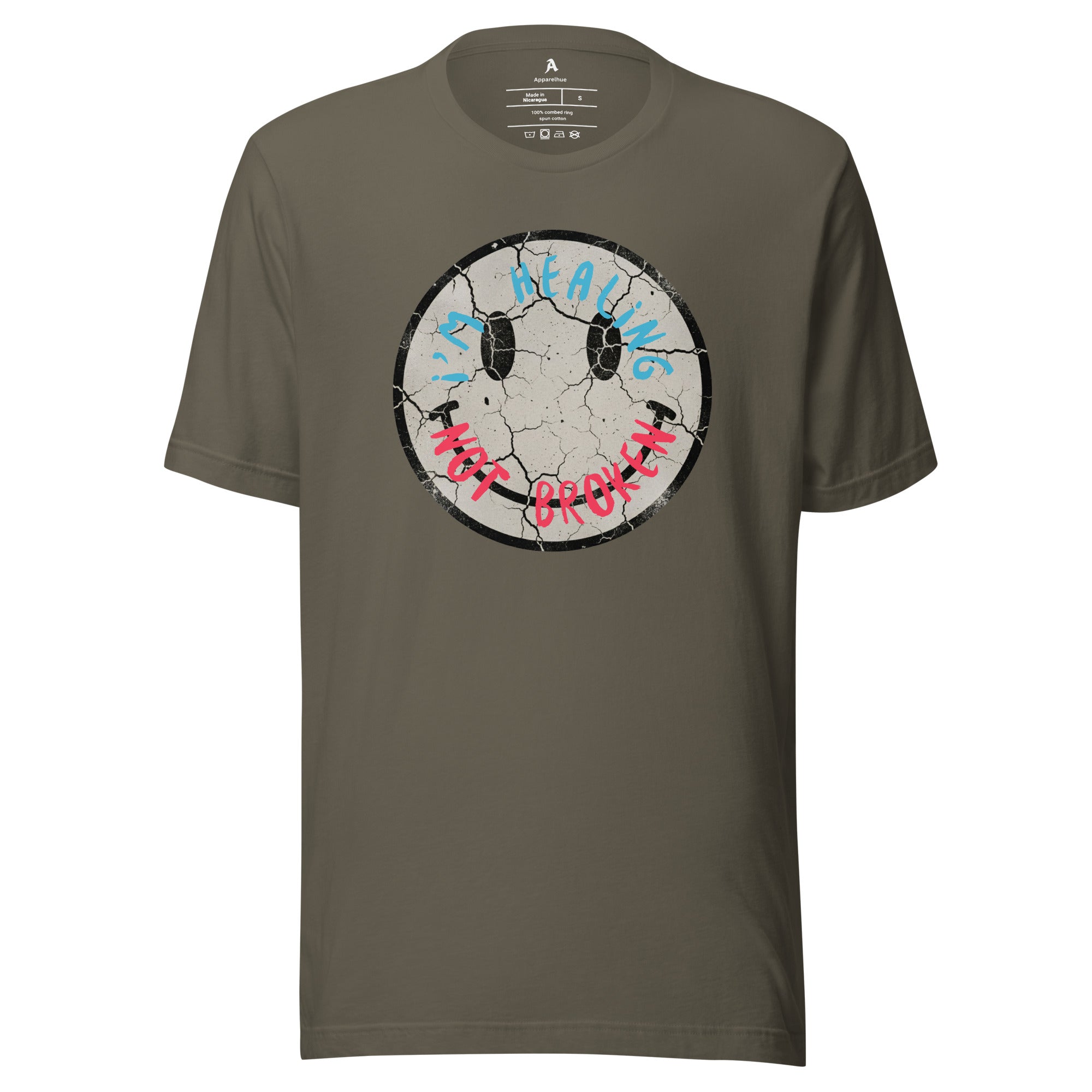 modern casual look with affirmation tee