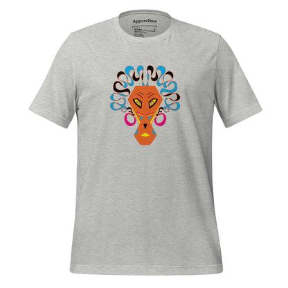 Graphic Face T-shirt, Abstract Colorful Animal Designs Unisex t-shirt, Abstract Lion Tee