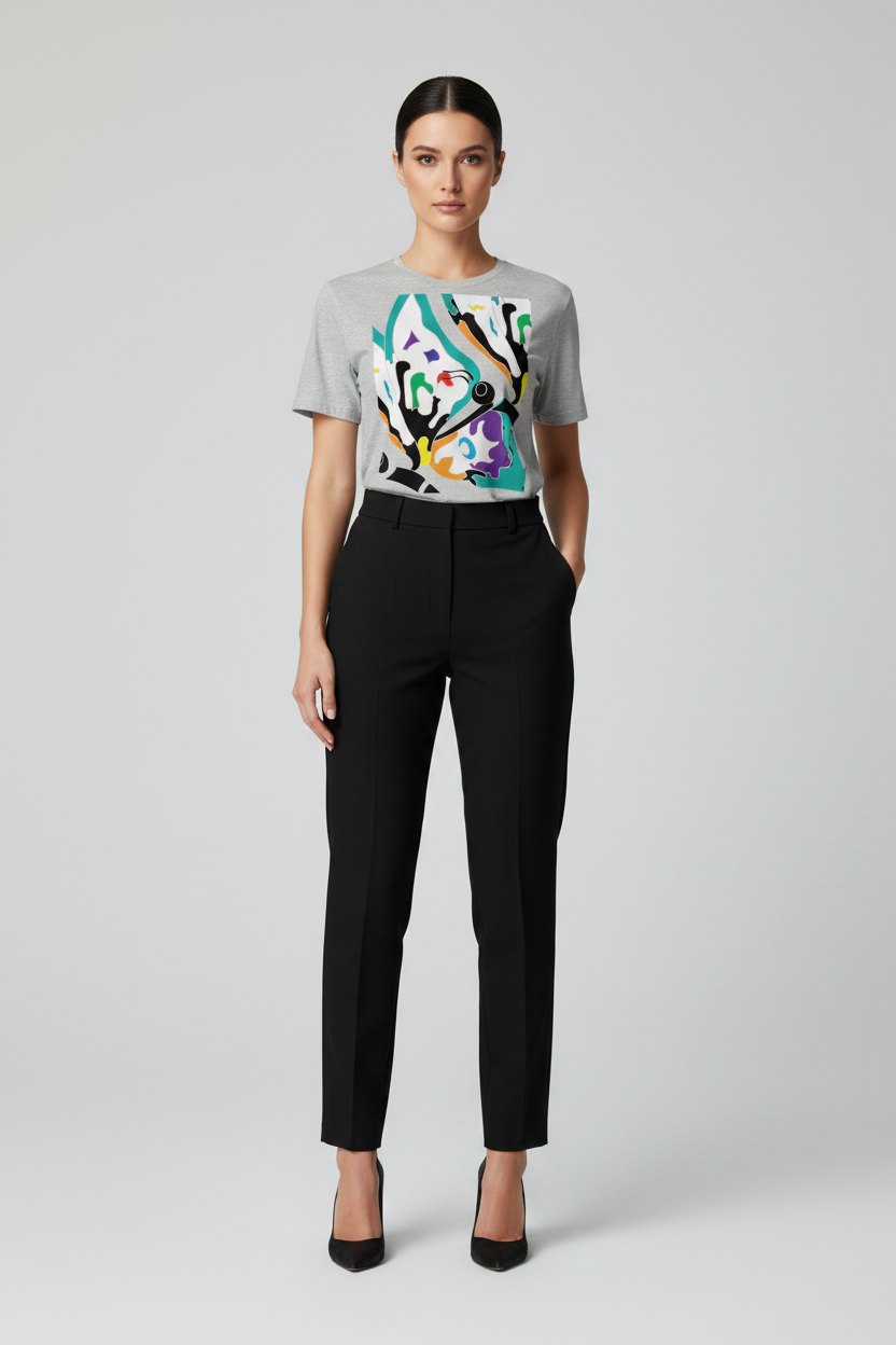 Expressive  Graphic Butterfly T-shirt