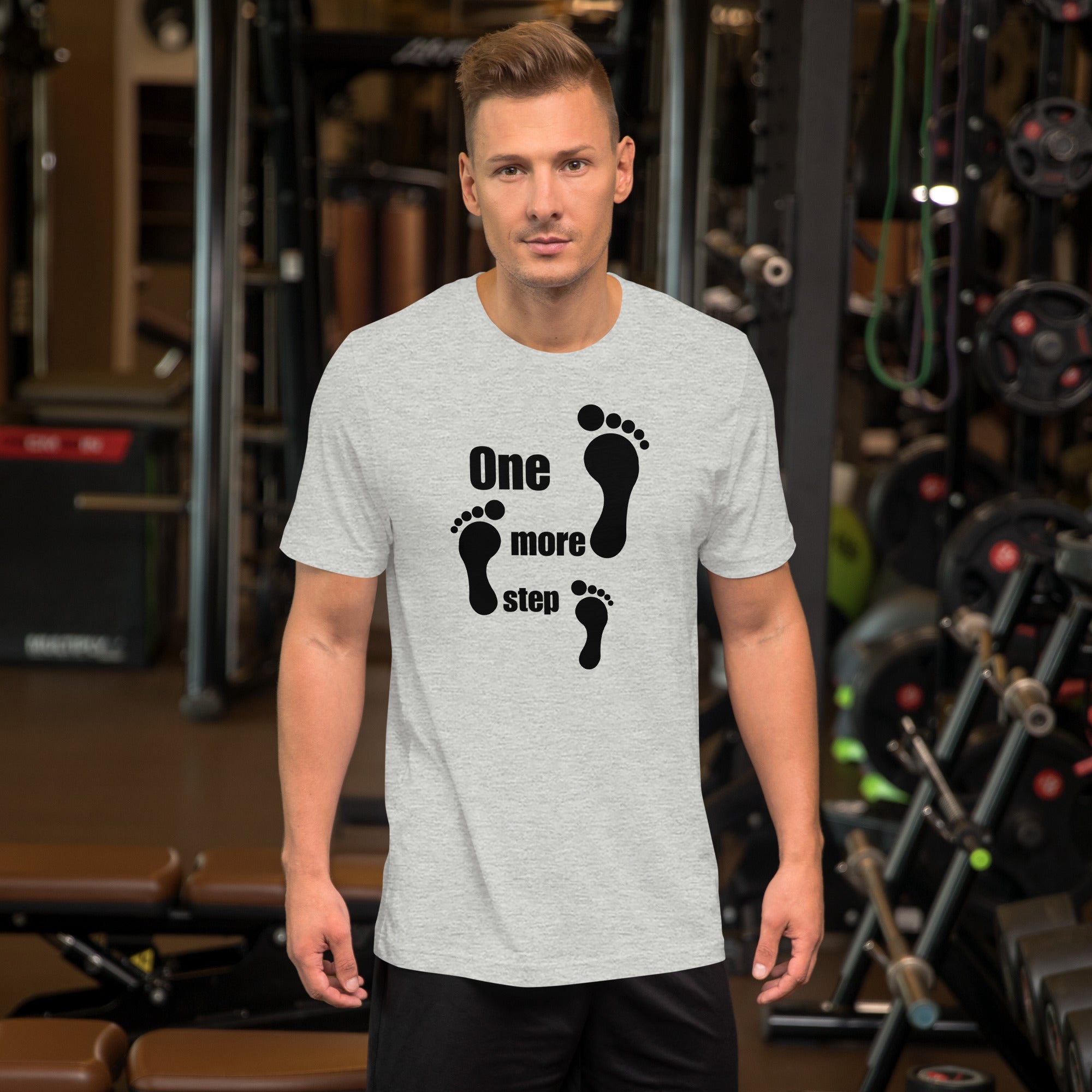 Casual fashion tee with One More Step design