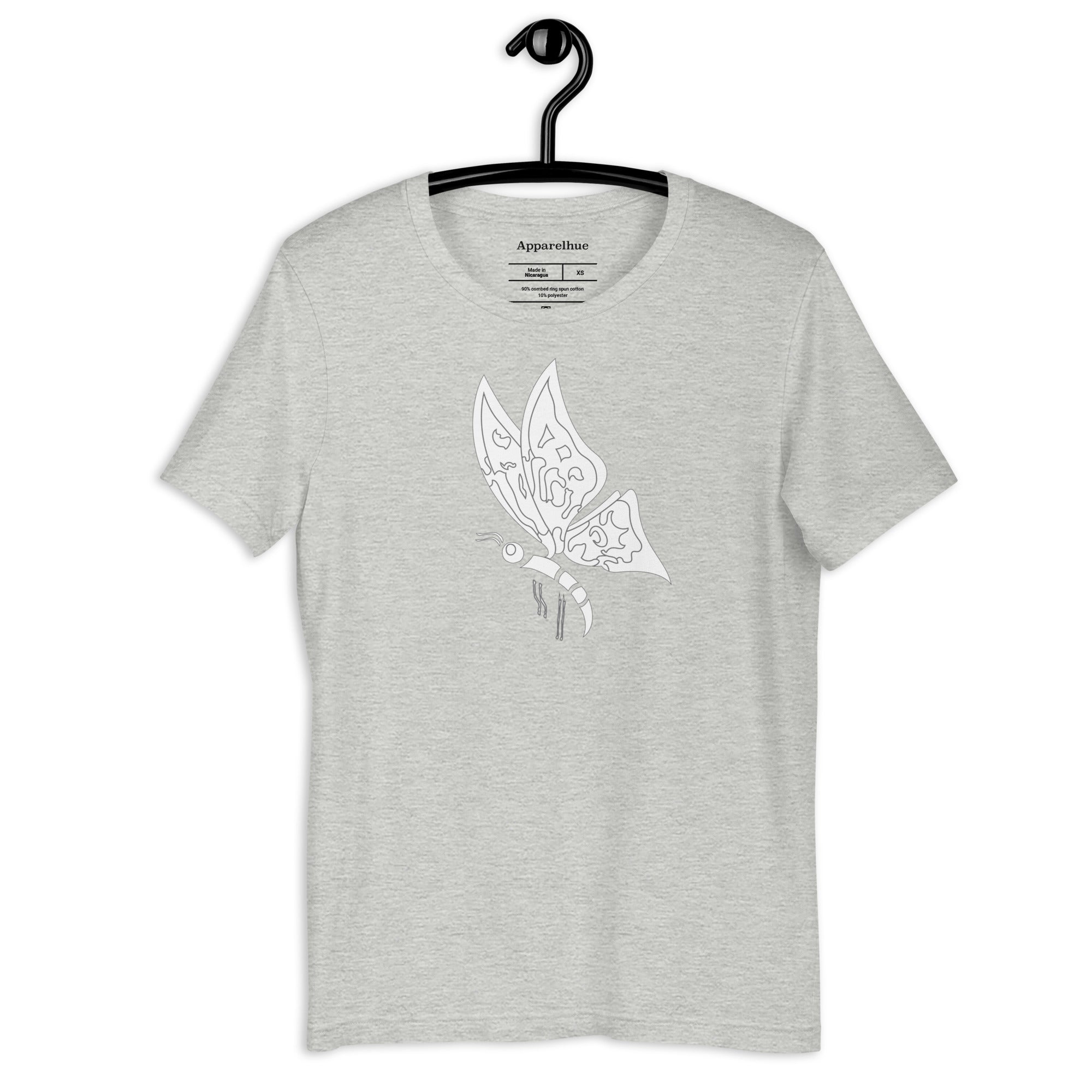  Modern Butterfly Tee showing the clean unisex fit.