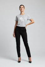 Abstract Butterfly Print Cotton Tee