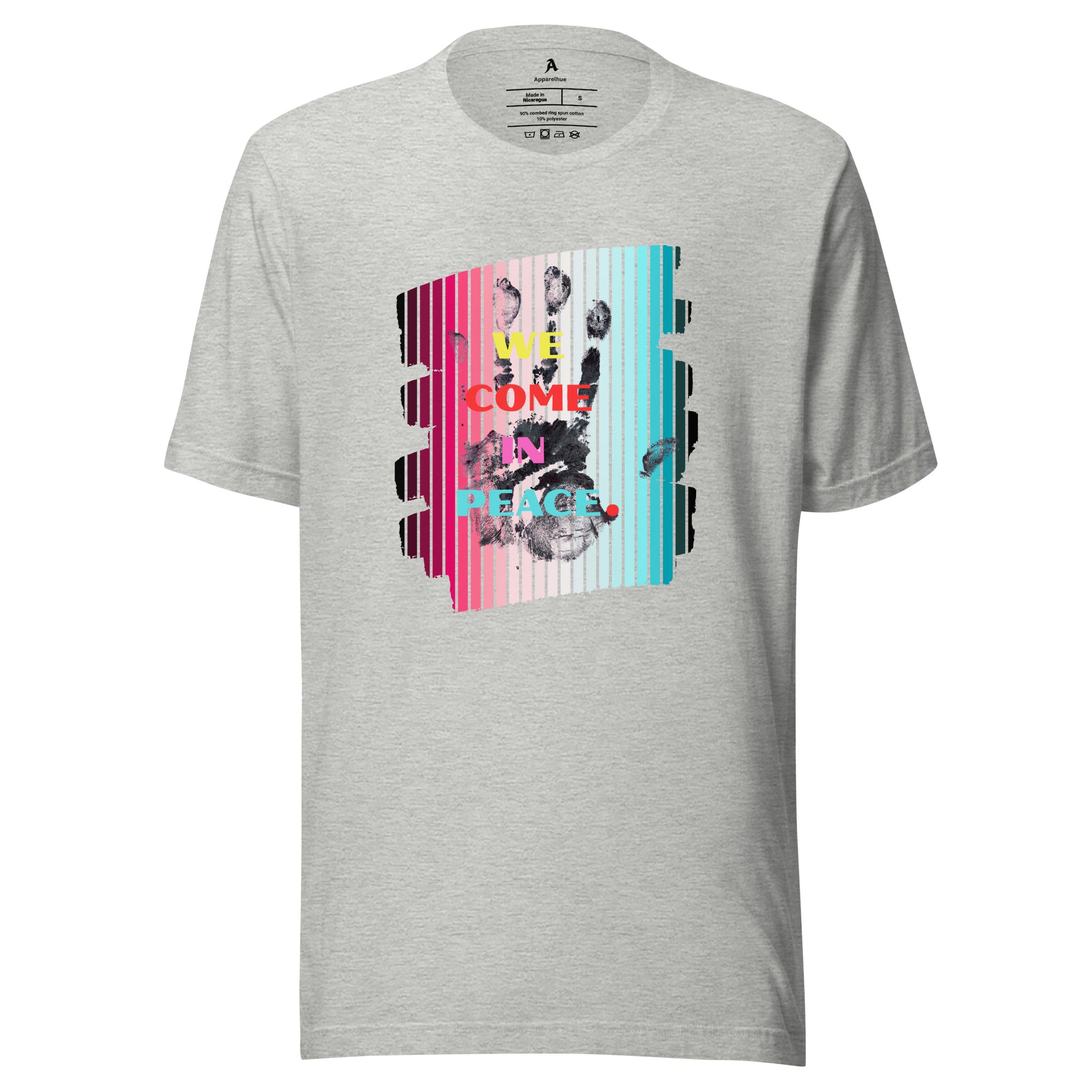 Unisex positive statement clothing flat lay