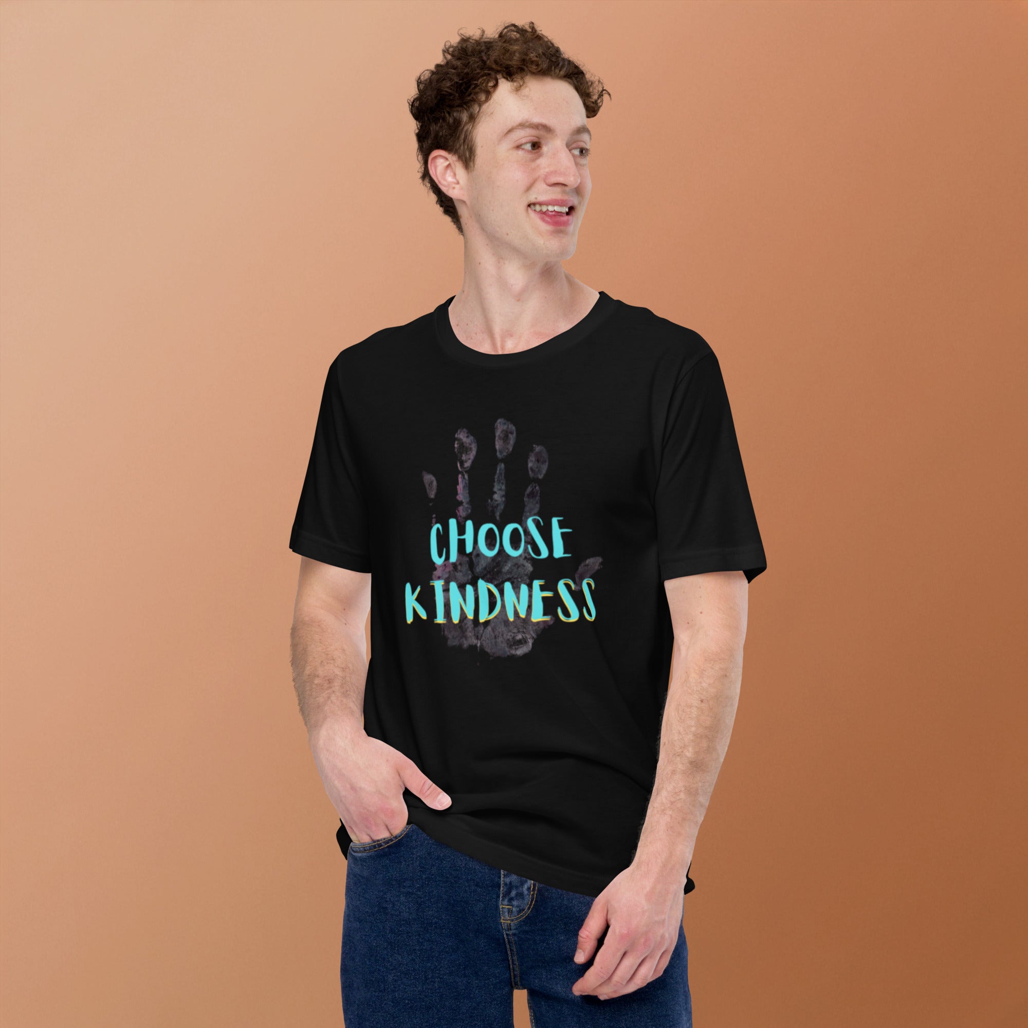 Positive message graphic tee Choose Kindness design