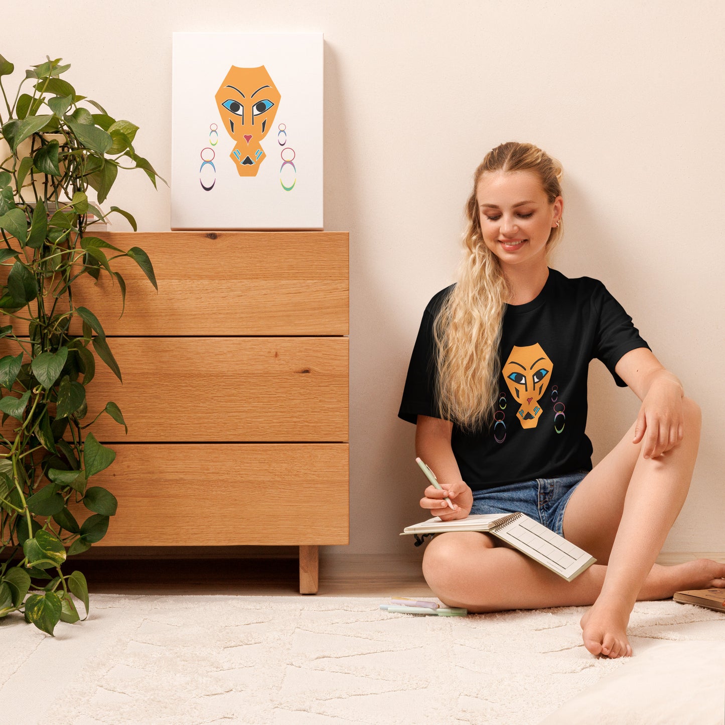 The Lioness Art Shirt, Trendy Animal Lover T-Shirts, Self Aware Animal T-Shirt Print