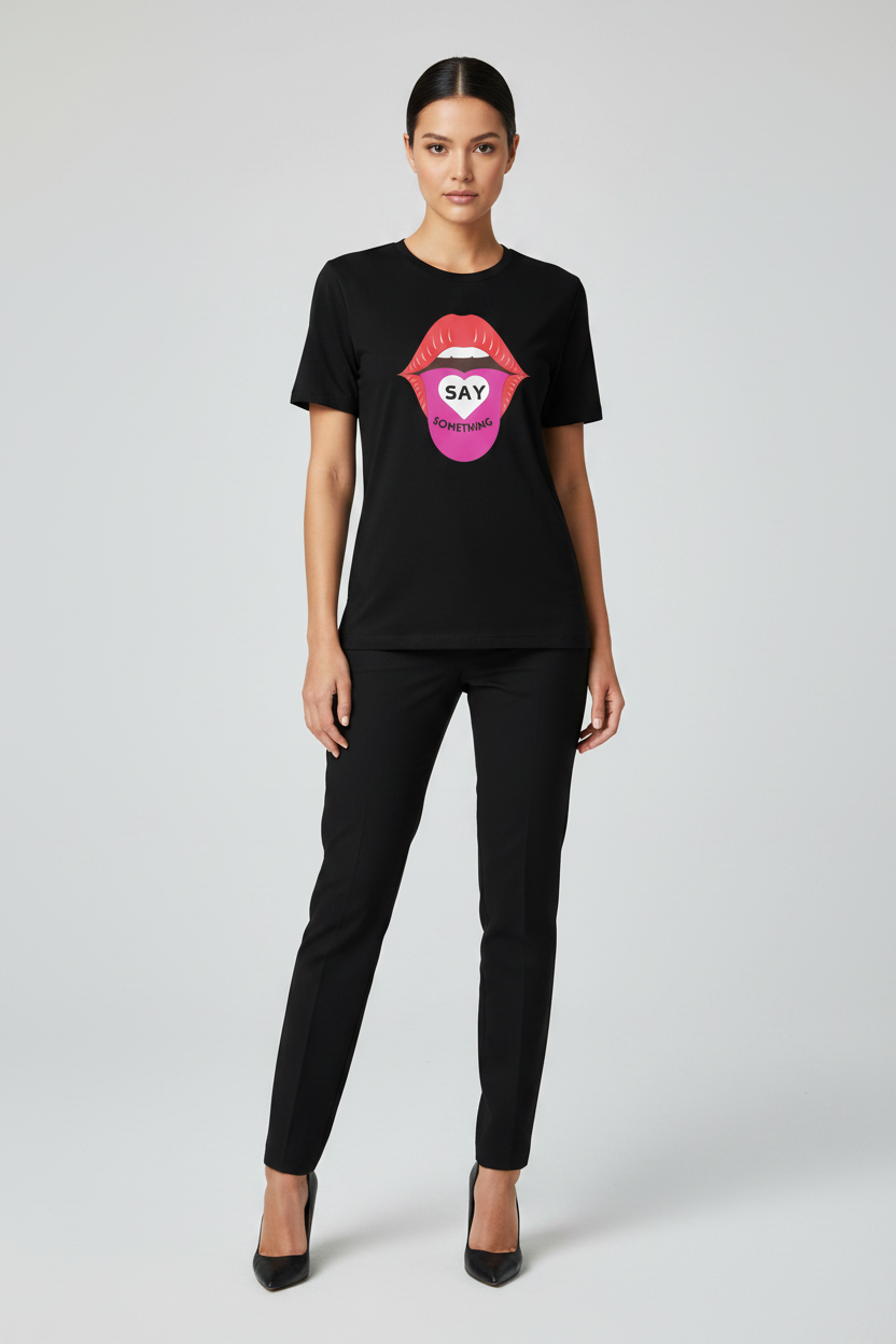 Say Something Graphic Tee