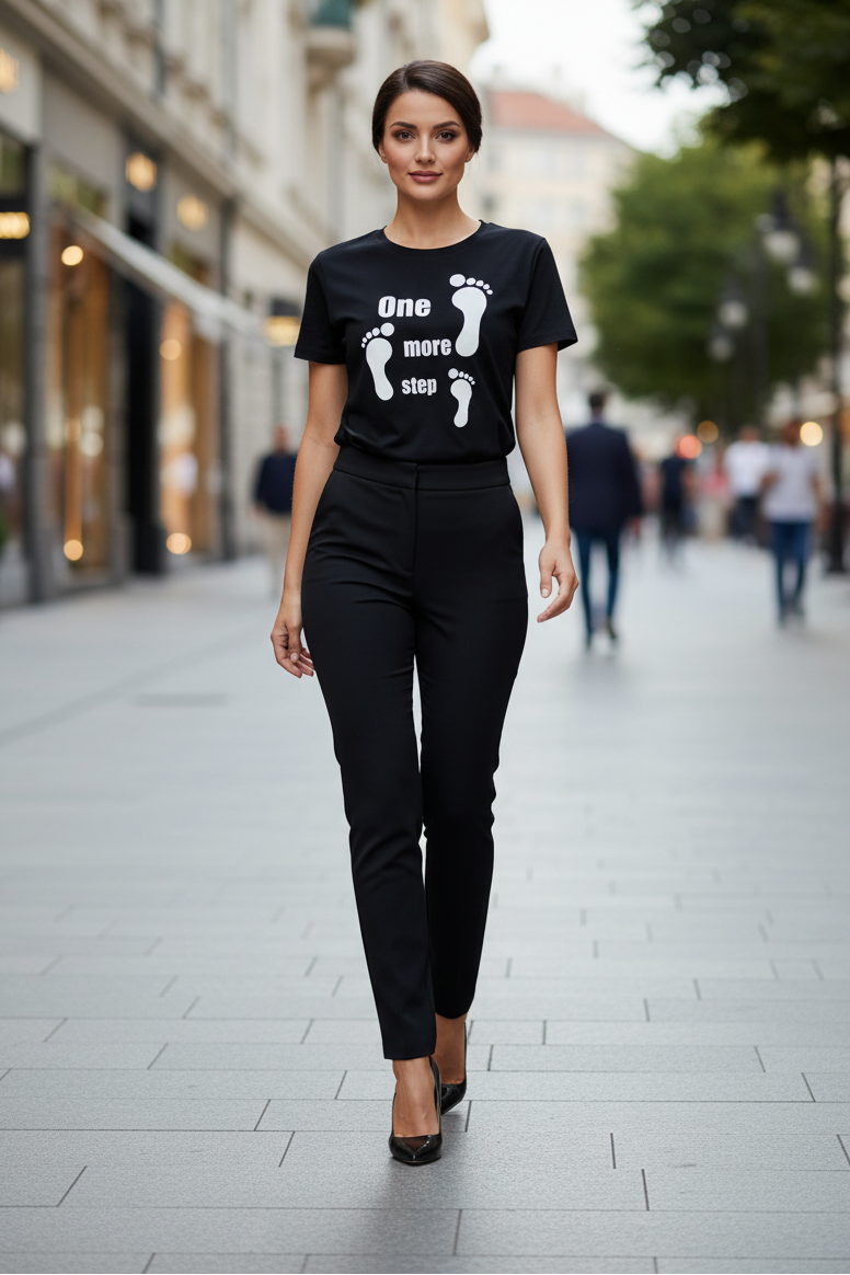 One More Step Footprint T-Shirt