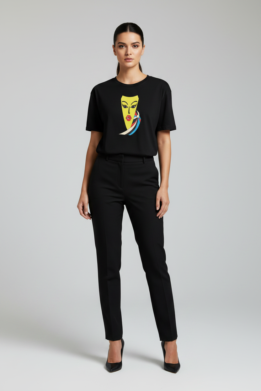 Face Art Print T-Shirt