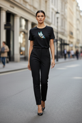 Apparelhue Colourful Butterfly Print Tee | Artistic Graphic T-Shirt
