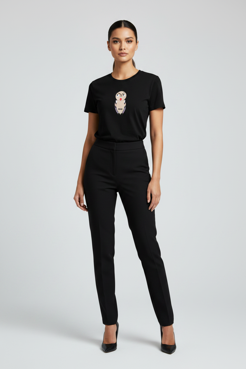 Artistic Owl Illustration Shirt
