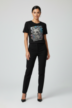 Street Cat with Headphones T-Shirt