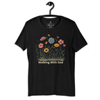 Walking With God Tee in Black colour
