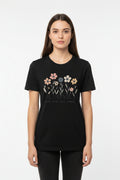 love flower illustration t shirt artistic design