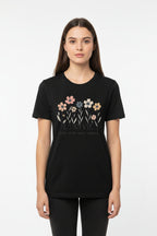 love flower illustration t shirt artistic design