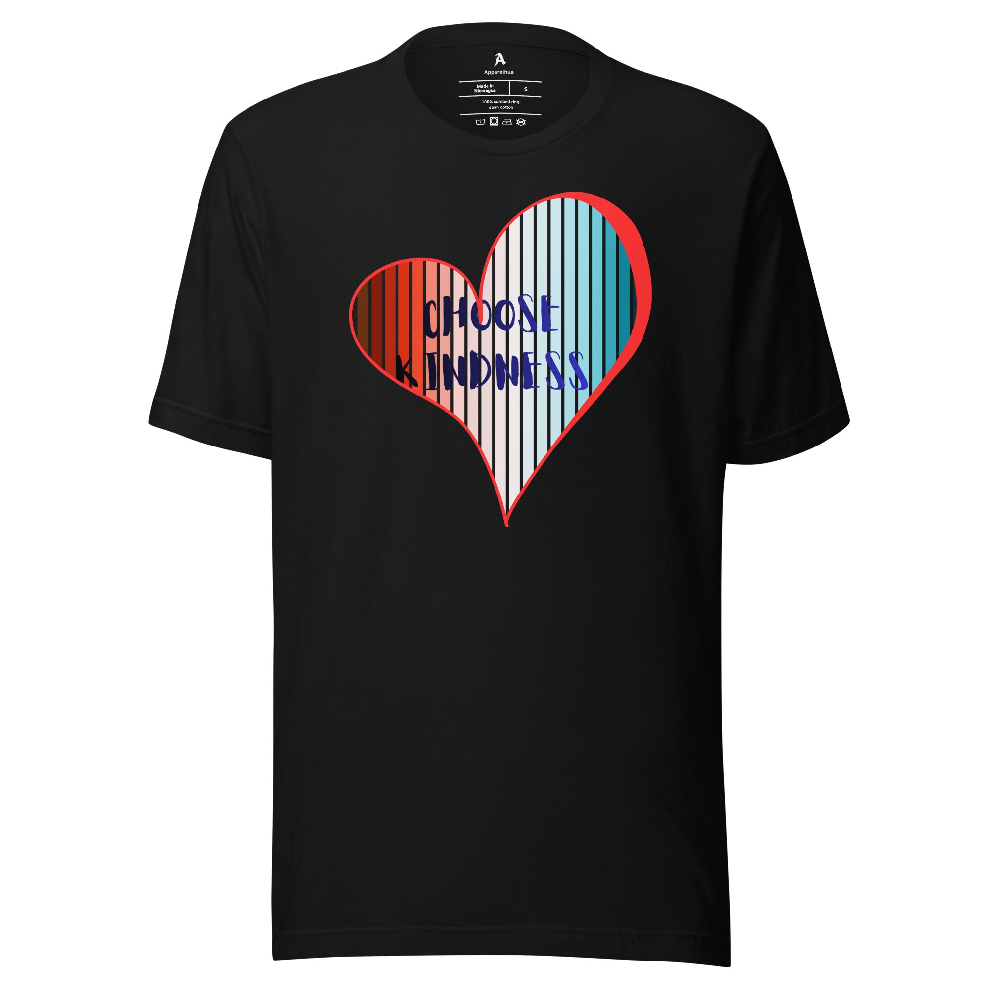 Product mockupChoose Kindness graphic t shirt front view