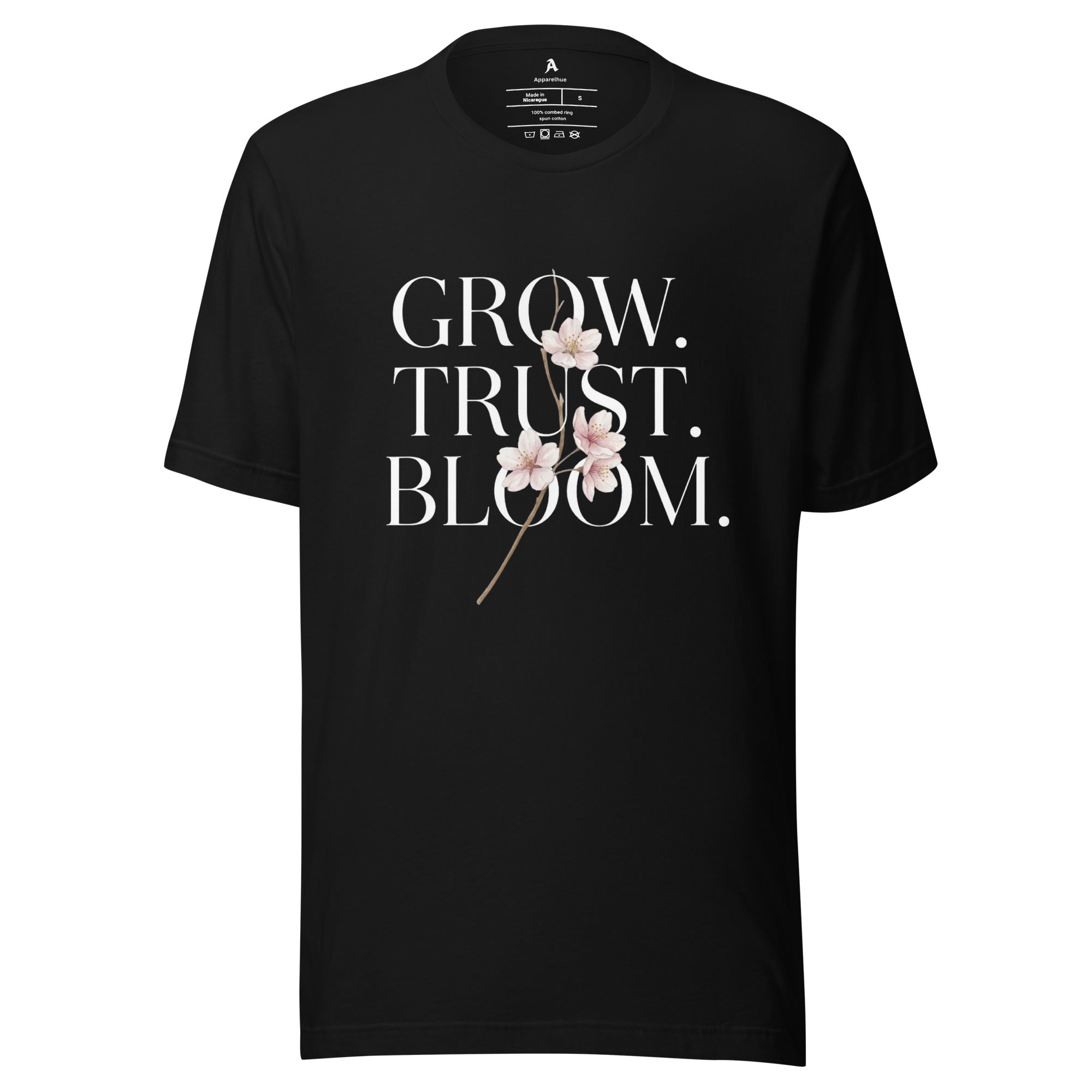 Close-up neckline and stitching of premium cotton T-shirt