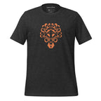 Model wearing lion graphic t shirt styled with jeans