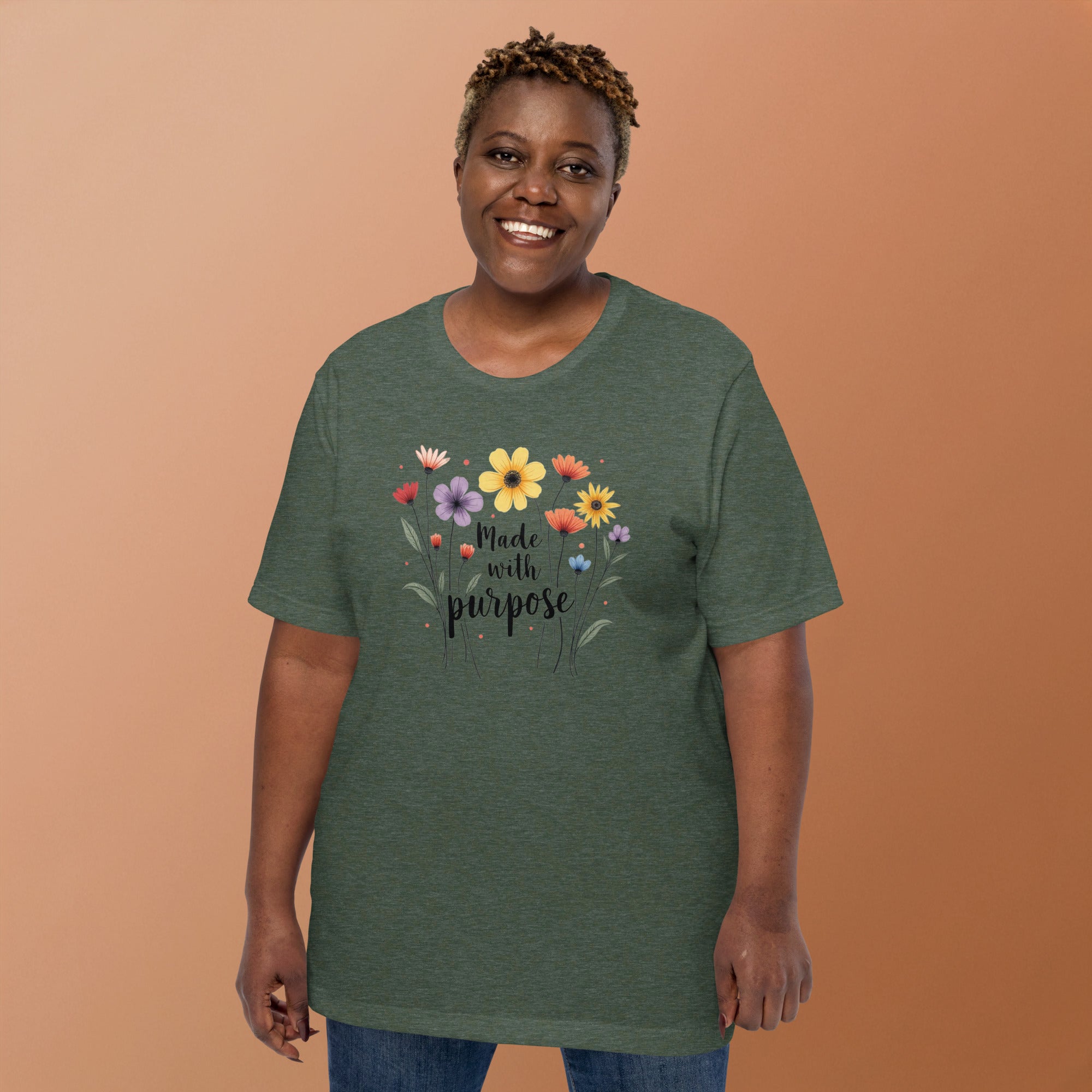inspirational floral graphic tee