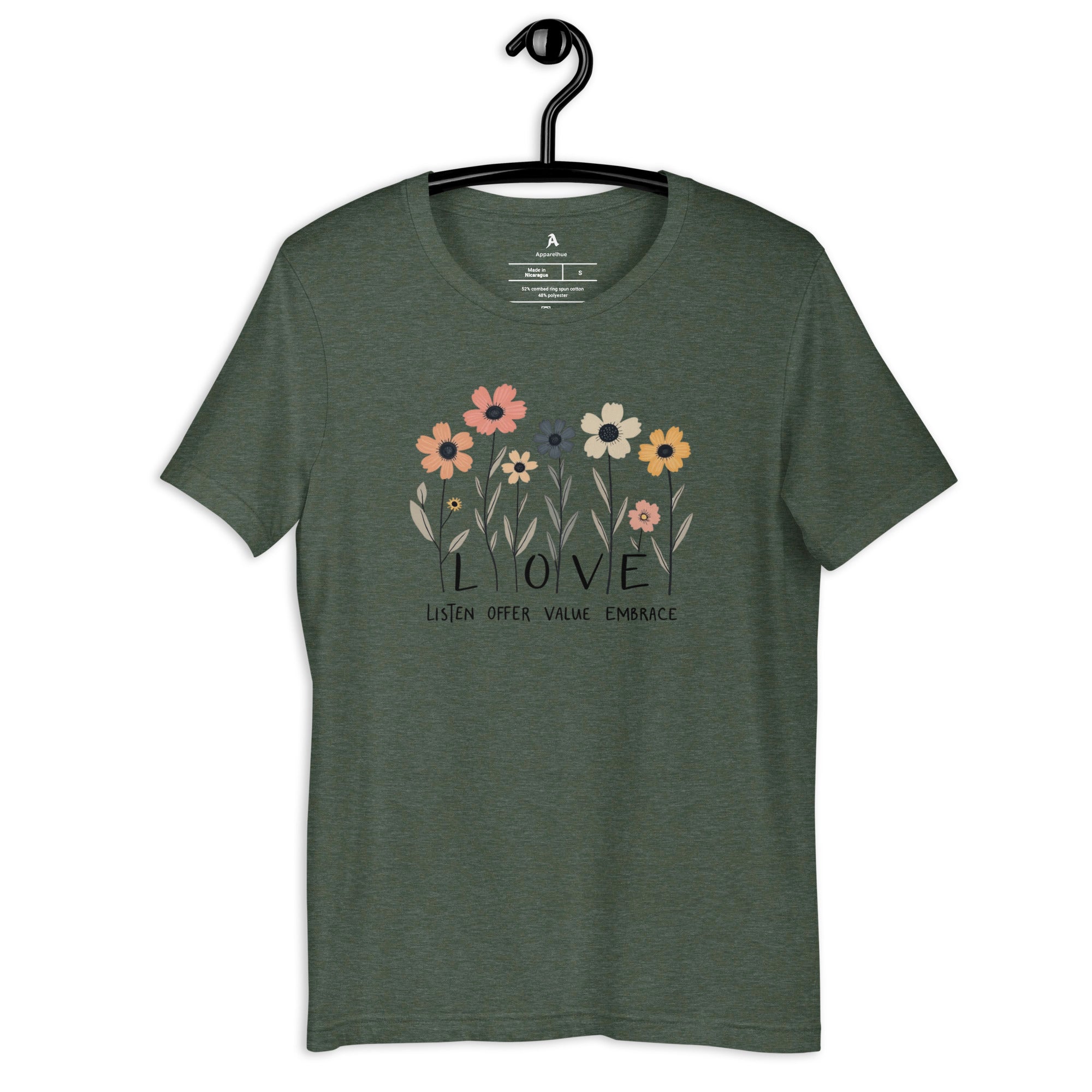 nature inspired love graphic tee unisex fit