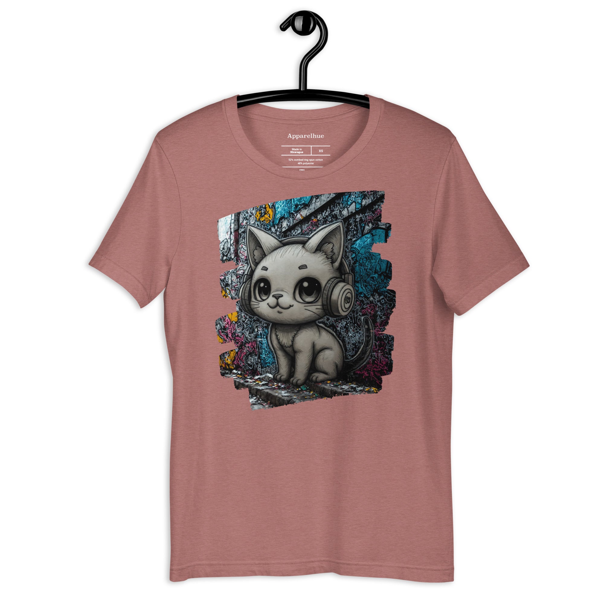 street style cat music artwork shirt
