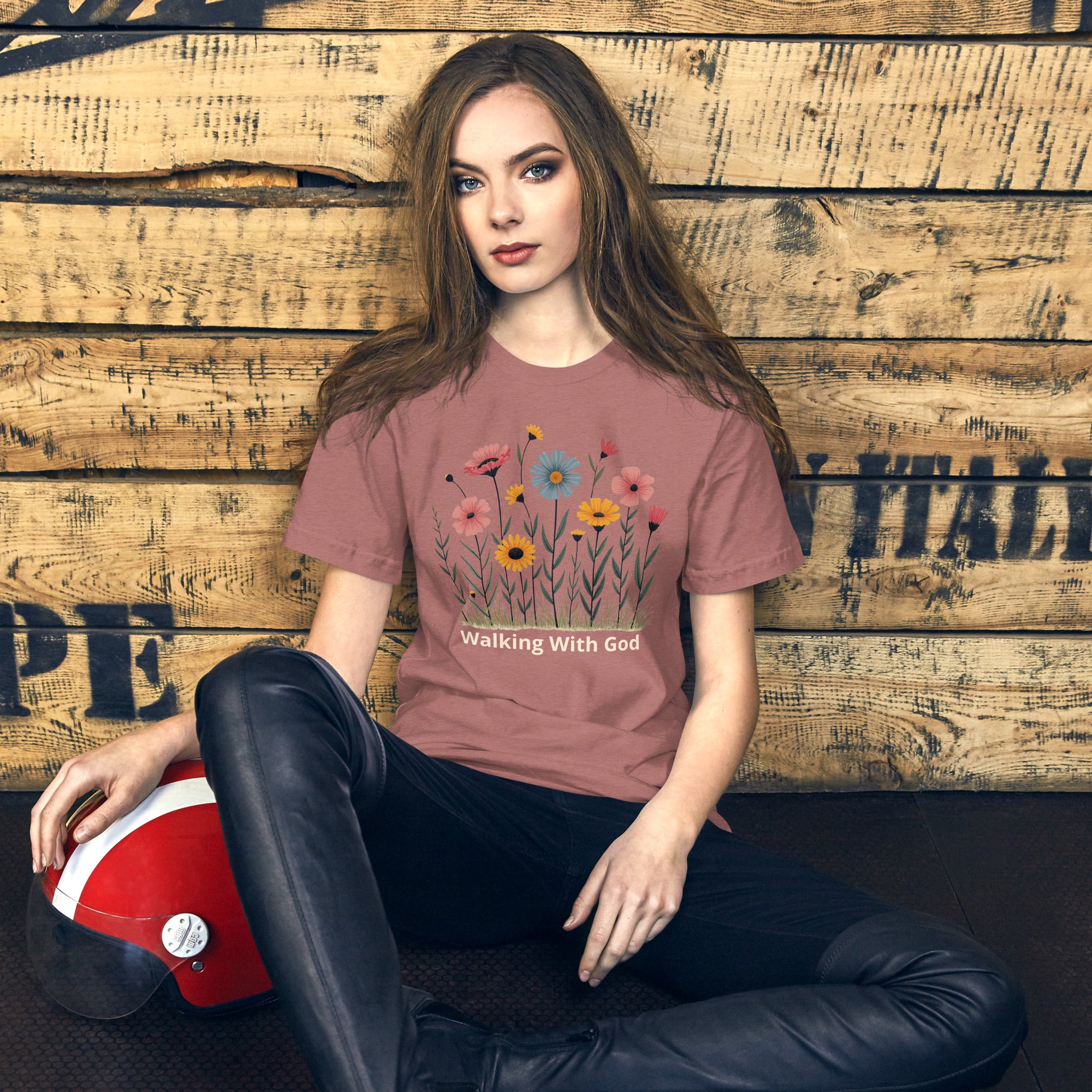 Faith-inspired graphic t-shirt outfit