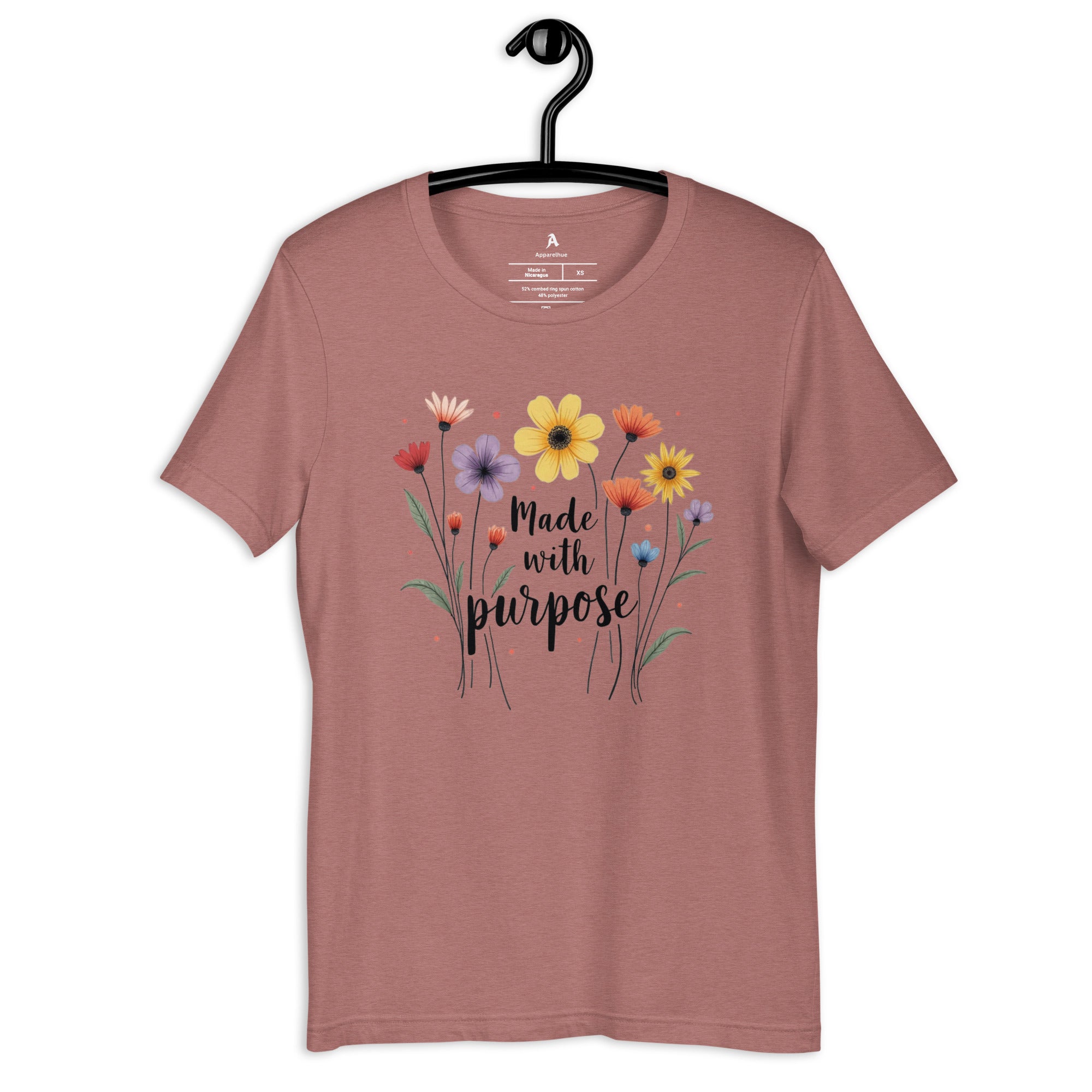 calm aesthetic floral t shirt
